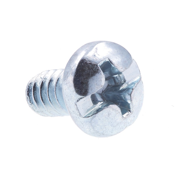 Prime-Line Machine Screw, Pan Head Phil/Sltd Comb Drive No. 6-32 X 1/4in Zinc Plated Steel 100PK 9008604 - main